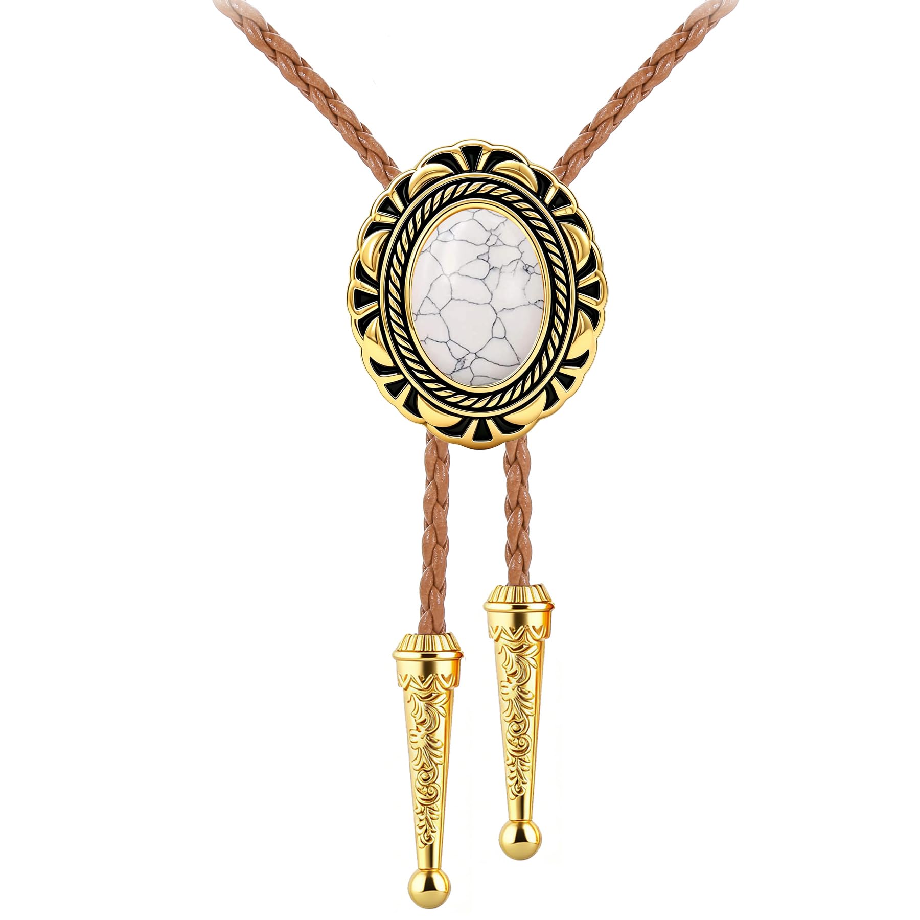 Jeilwiy Bolo Tie for Men Cowboy Ties Western Bolo Tie Necklace for Women