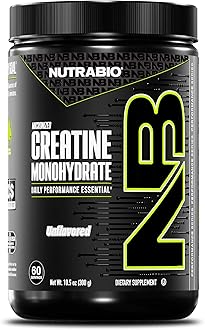 NutraBio Pure Micronized Creatine Monohydrate Powder Supplement, Unflavored, (300 g) - Supports Bulk Muscle Energy, Recovery, and Strength - HPLC Tested Creatine Powder Supplement for Men and Women