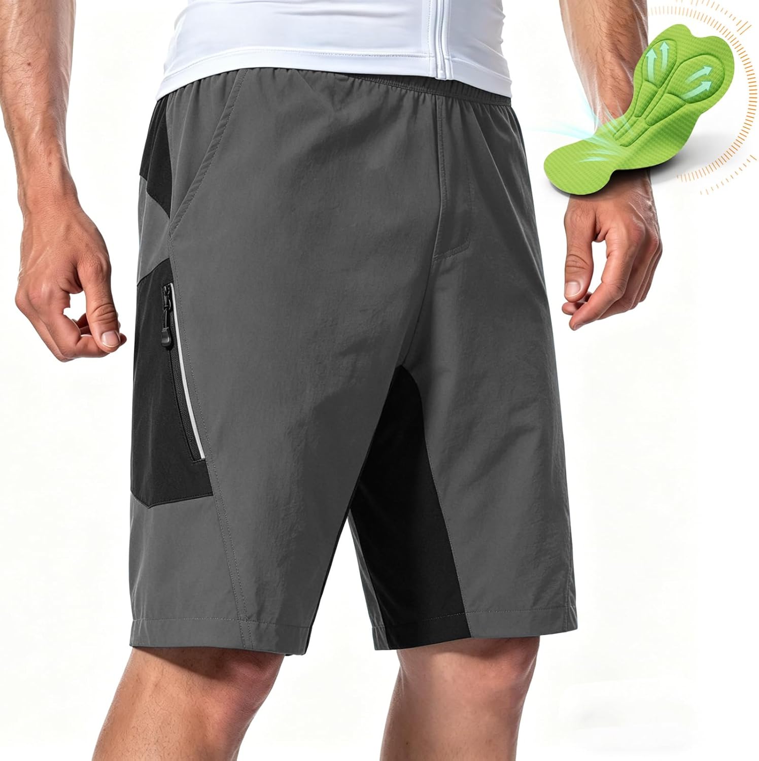 Mountain Biking Shorts Cycling Shorts MTB Shorts Padded Bike Shorts for Men