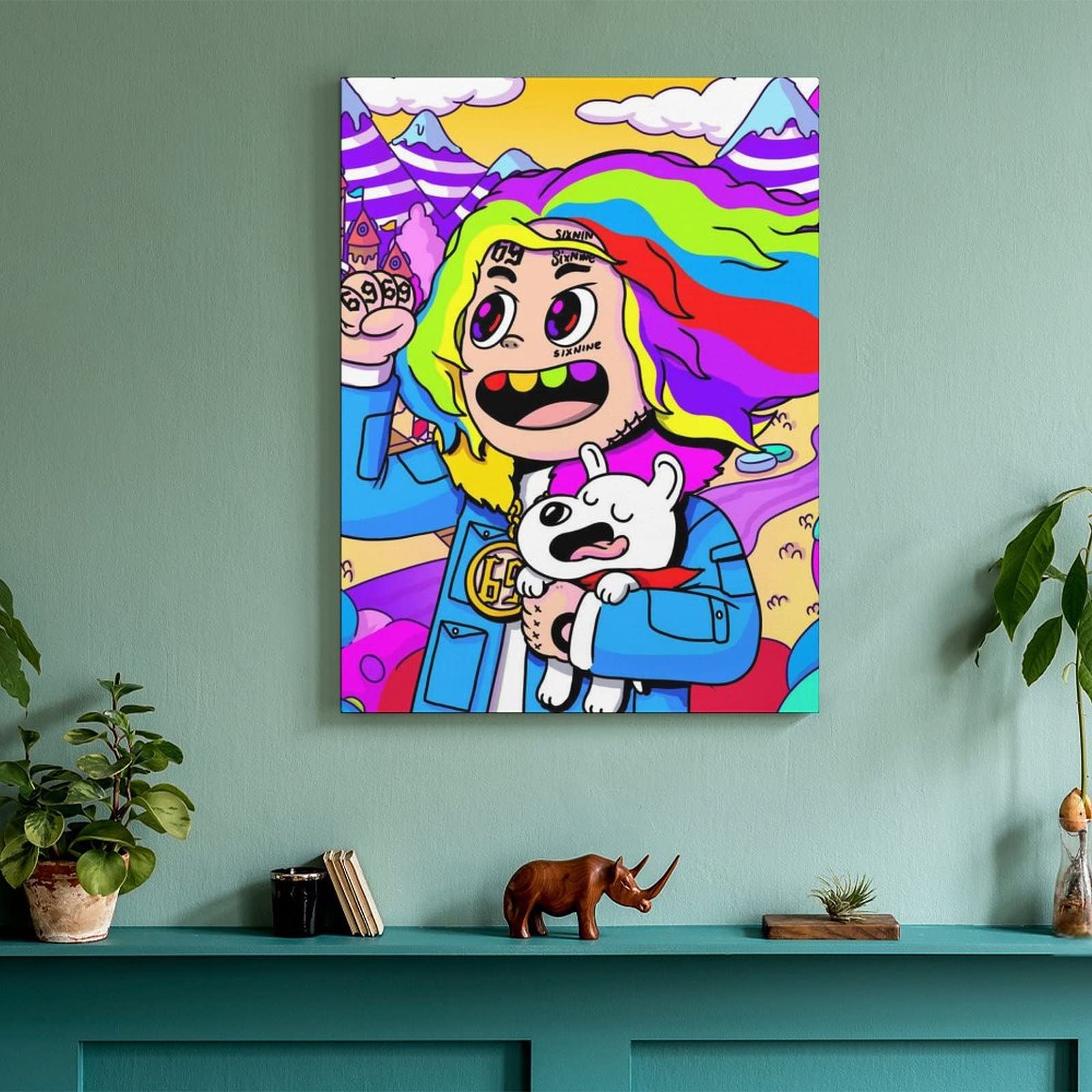 Amazon.co.jp: 6IX9INE アートパネル 絵画 油絵 インテリア オシャレ