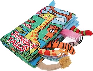 Toyvian Cauda Pano Livro Livro De Dobras Livro De Mão Do Bebê Brinquedo De Inteligência Do Bebê Livro De Aprendizagem Do Bebê Menino Menina Livro De Brinquedo Livro De Treinamento De