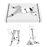 Sex Bondage Restraints BDSM Toys - 2 in 1 Bed Bondage Set & Behind Neck to Wrist BDSM Kit with Adjustable Handcuffs Ankle Cuffs Collar Bed Straps for King & Queen Size, Adult Sex Toy for Couples Kinky