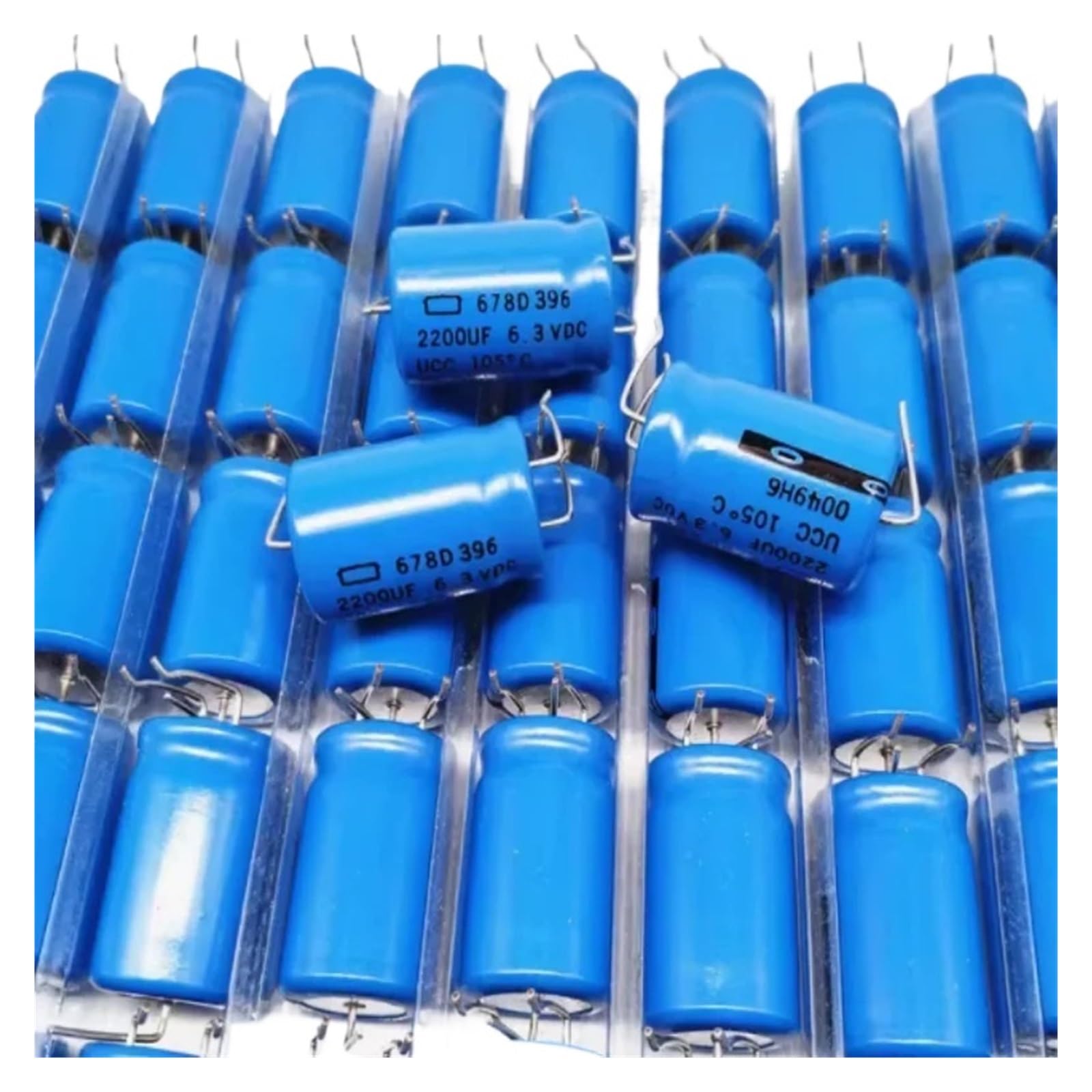 BALYDLUL 10pcs 6.3V 2200UF 15.5x25mm aluminum electrolytic capacitor