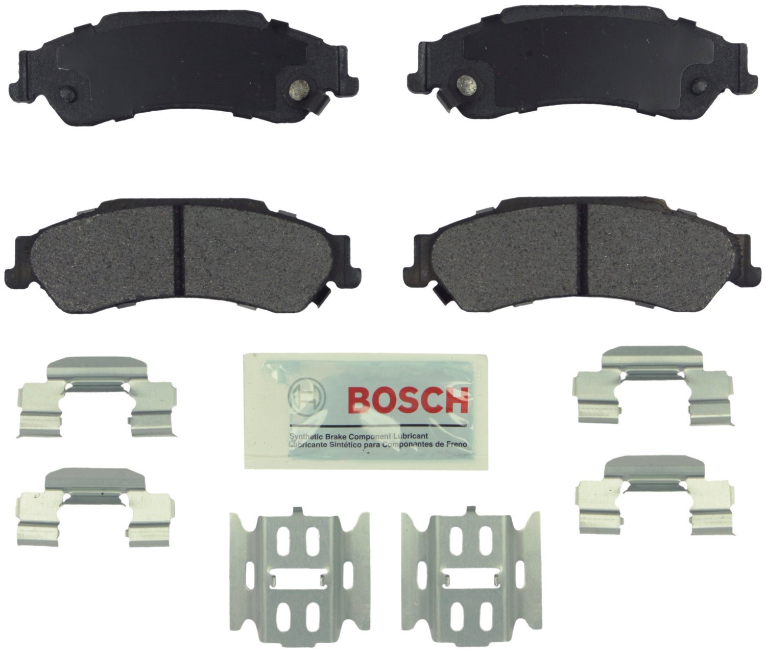 Bosch BE1324H Blue Disc Brake Pad Set with Hardware - FRONT — view 310