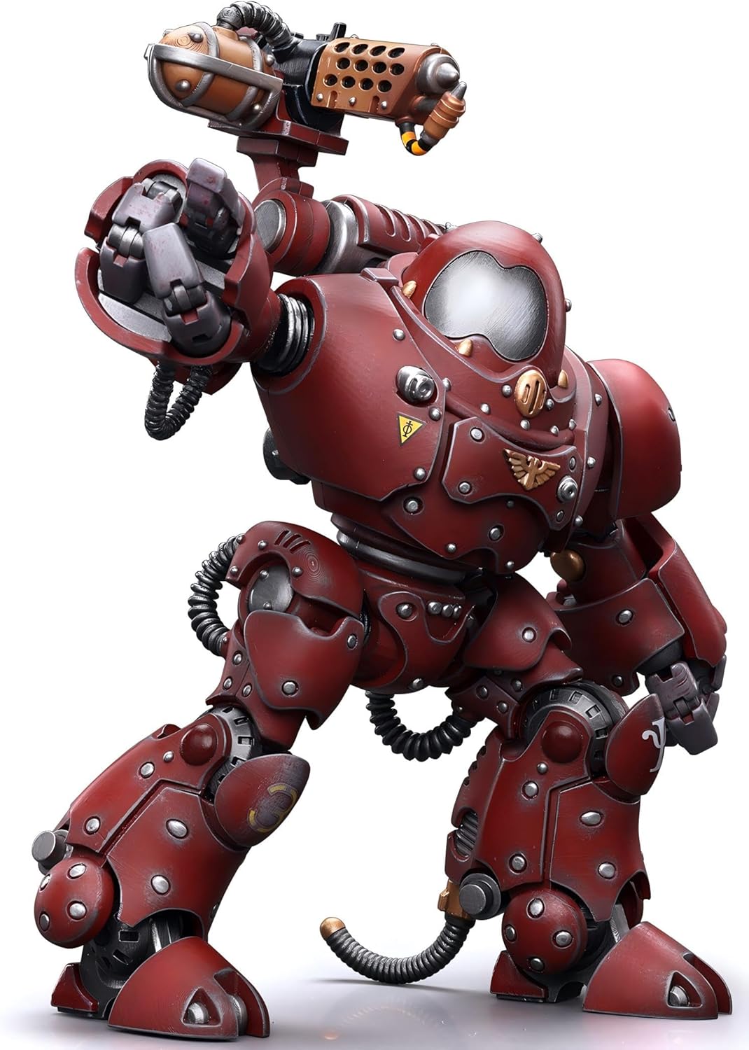 JOYTOY Warhammer 40K 1/18 Scale Action Figure Adeptus Mechanicus Kastelan Robot with Incendine Combustor - Articulated Figurine for Collection & Gifts - JT7738
