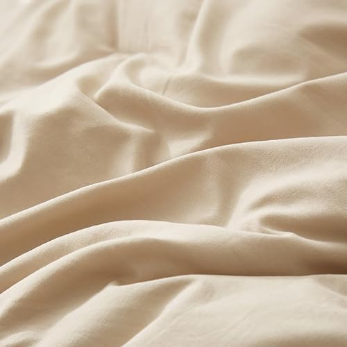 Miniatura 9 de AMWAN Juego de edredón de color caqui, tamaño Queen, juego de ropa de cama y colecciones de 3 piezas, color caqui, para todas las estaciones, juego