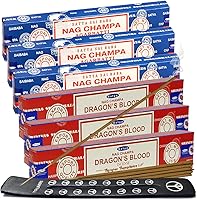 Vista 23 de Variedad de paquete de varillas de incienso de sangre de dragón oud árabe y soporte de House of Nag Champa y Trumiri