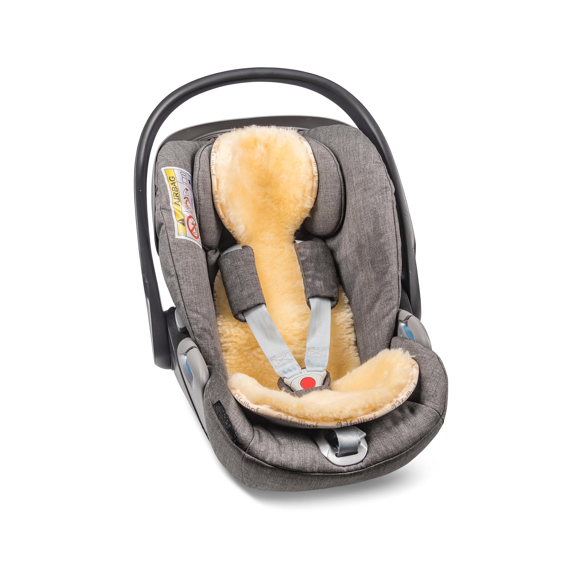 Fellhof Einlage Unifit Lammfell Autositze Babyschalen Oeko-TEX 30x77 cm waschbar