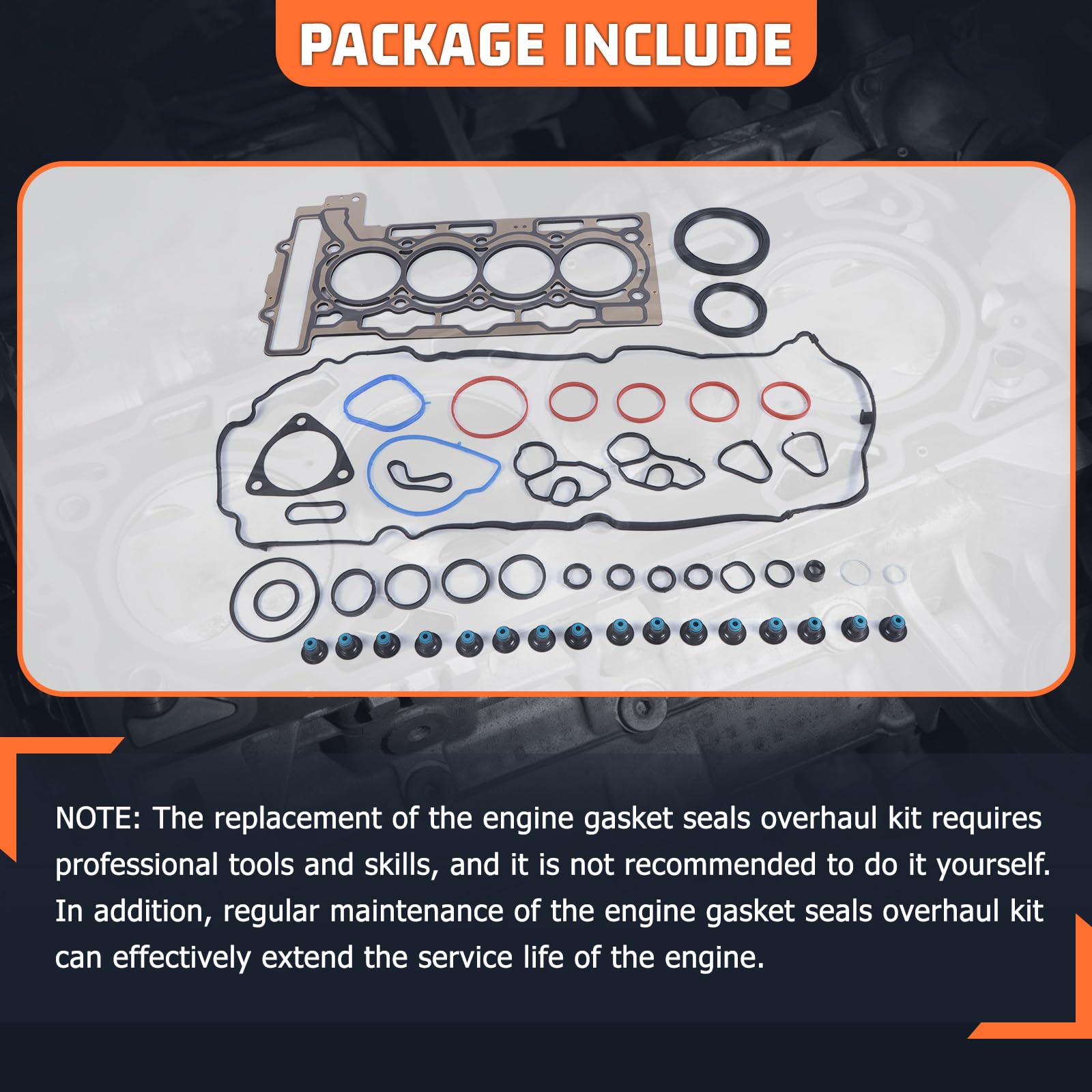 Engine Rebuild Piston Kit For 2007-2016 Mini Cooper Clubman R55 R56 N12 N16 1.6L Replace 20606049609 HS26453PT 11257566477