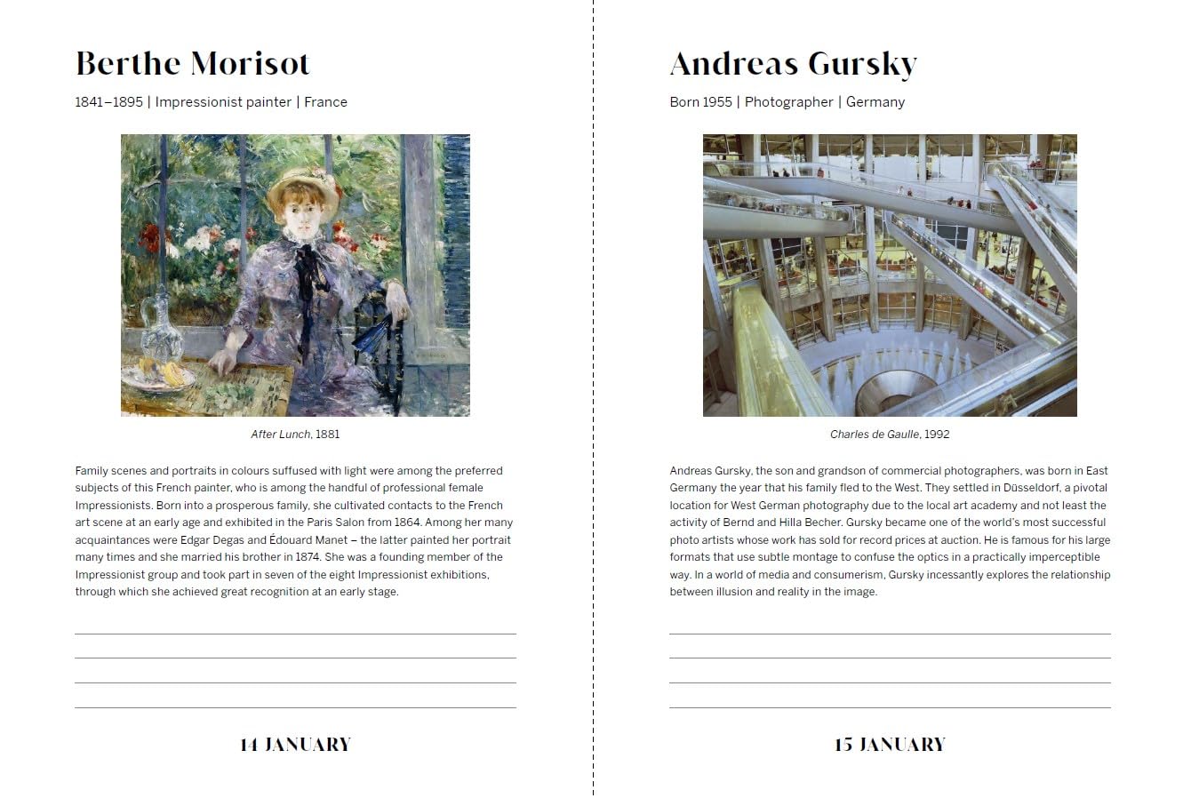 An artist a day: a daily diary of artist's birthdays
