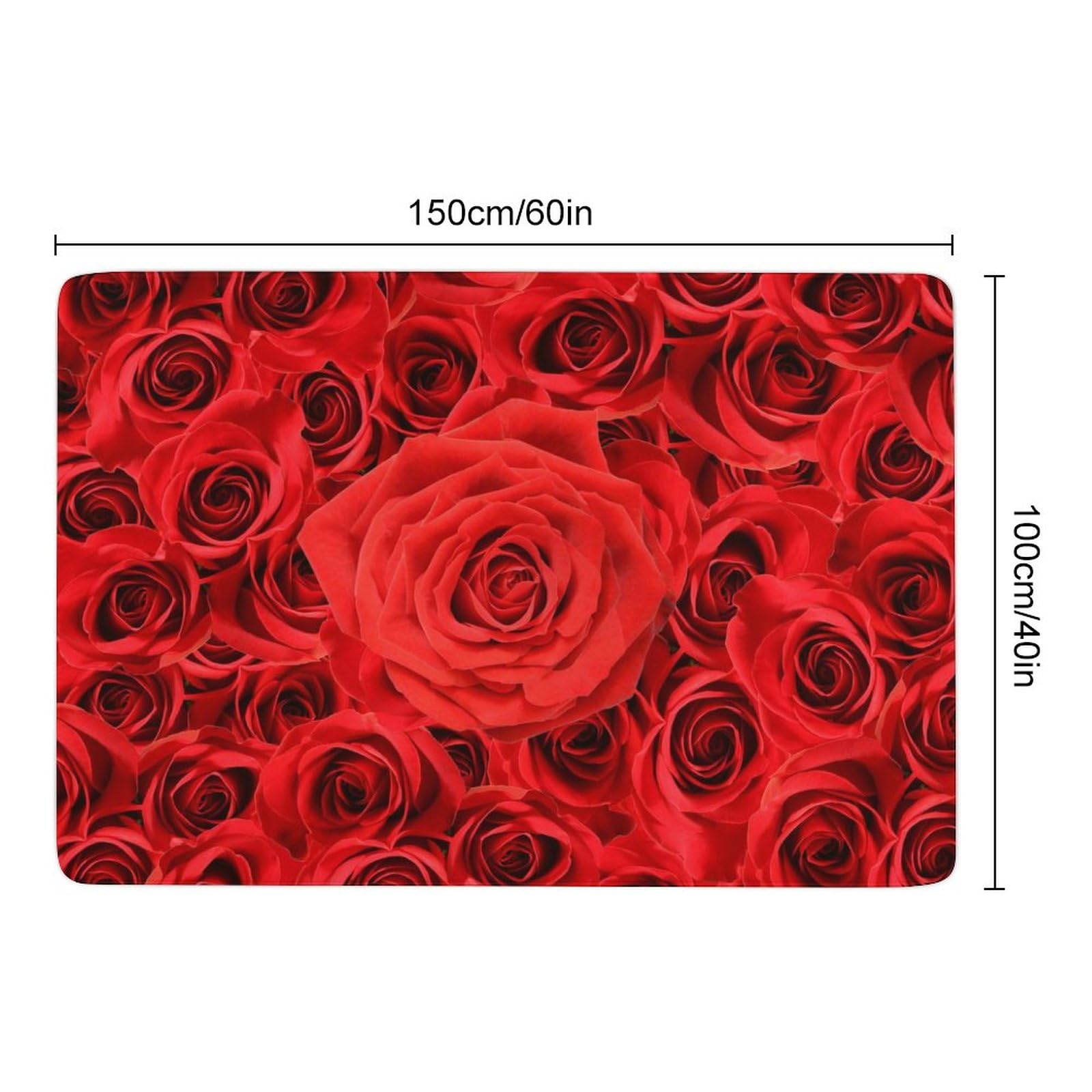 Amazon｜カーペット 赤いバラ 薔薇 花柄 ホットカーペット ラグ