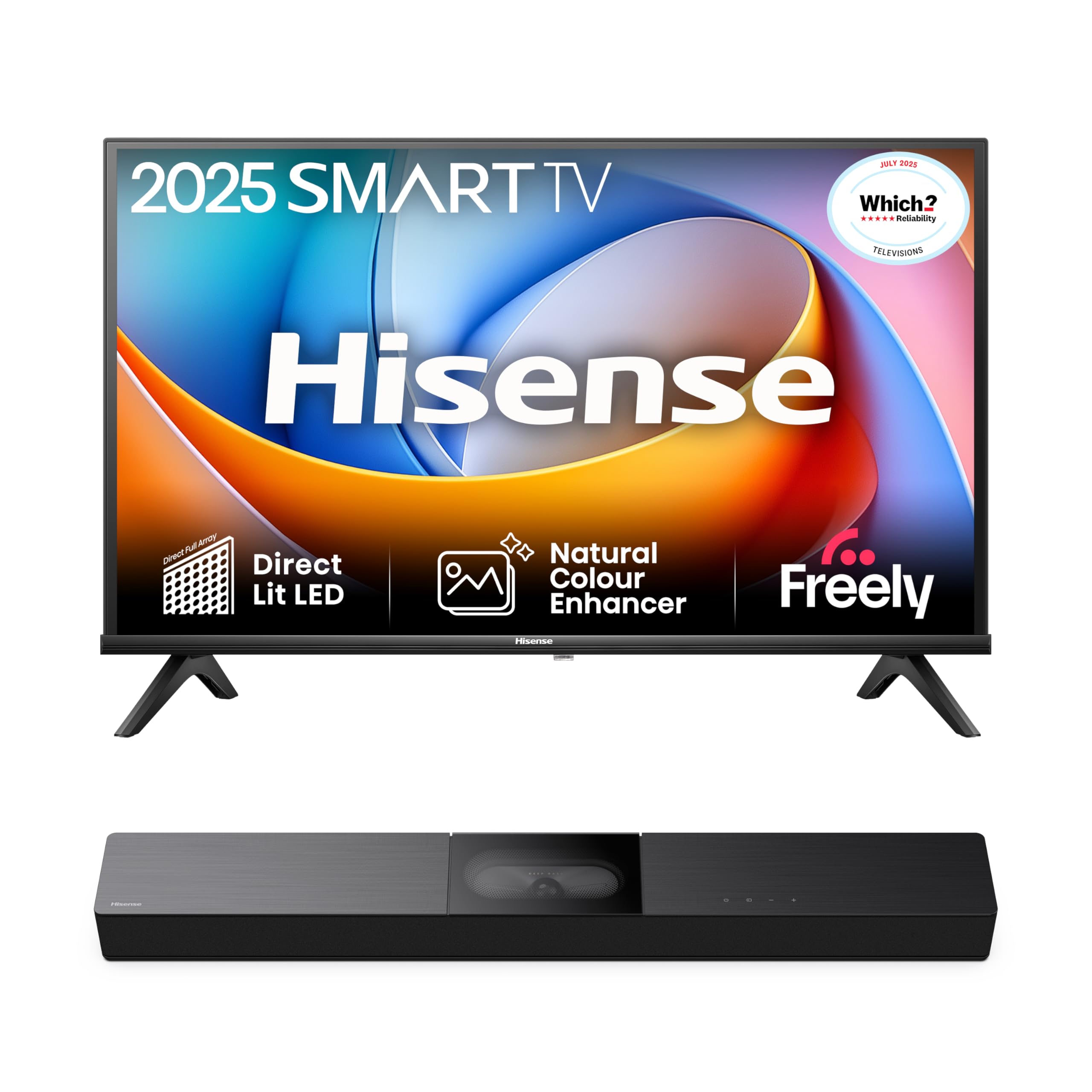 Hisense 32 Inch 32E4QTUK HD LED TV 2025 - Direct Lit LED, Dolby Audio, Natural Colour Enhancer, Games and Sports with Freely, Disney+, YouTube, Netflix — view 22
