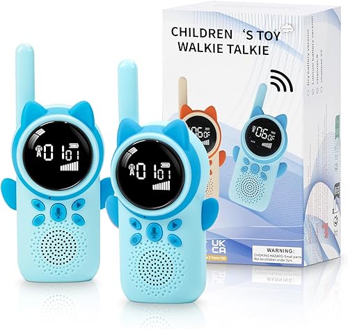 Walkie Talkies recargables para niños, juguete de radio de 2 vías de 22 canales, rango de 3 millas, juegos familiares al aire libre, senderismo,