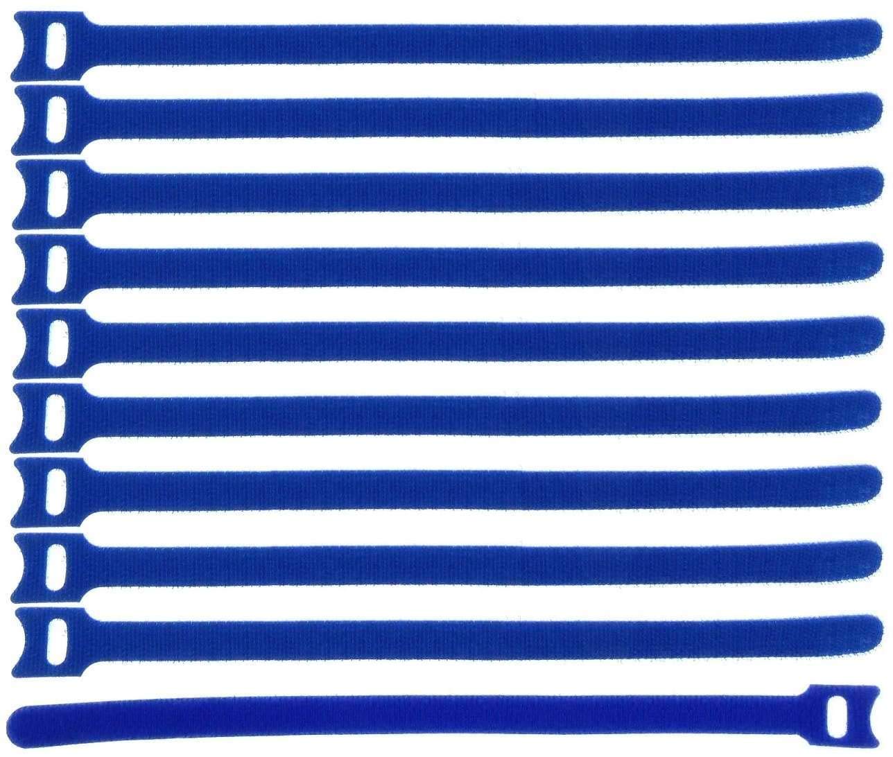 1.000 x Klettkabelbinder 300 x 28 mm Blau - Klett Kabelbinder Kabel-Klettband - Wiederverschliessbar/Wiederverwendbar (1000, 300 x 28 mm Blau)