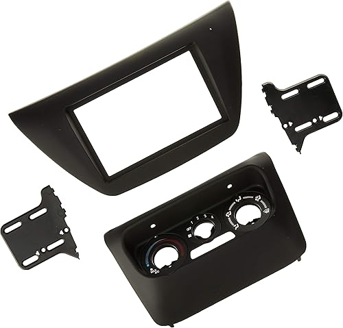Metra 95-7017B Kit de tablero doble DIN para Mitsubishi Lancer 2002-2007 (negro mate)