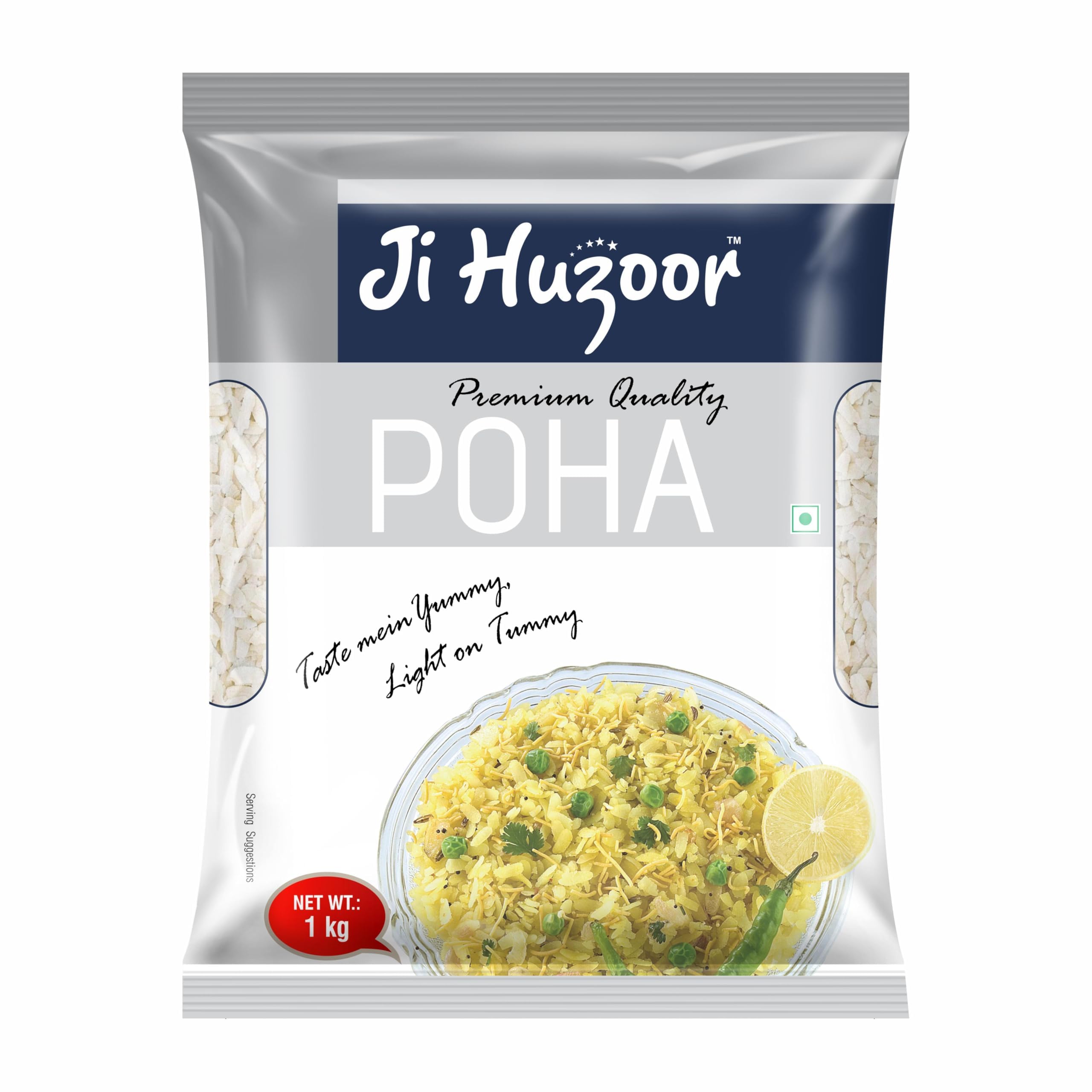 JI HUZOOR Everyday Poha - Indores Famous Superfine Thin Poha, Beaten Rice Flakes (1KG) (B0D966KWJ9) Amazon Price History, Amazon Price Tracker