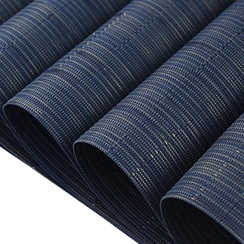 Miniatura 5 de Mantel individual de plástico Bechen, mantel individual lavable antideslizante, para mesa de comer, set de manteles individuales de mesa, se limpia