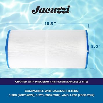 Jacuzzi 2540-381J ProClear 95 Sq Ft Rinseable Filter Cartridge J-200