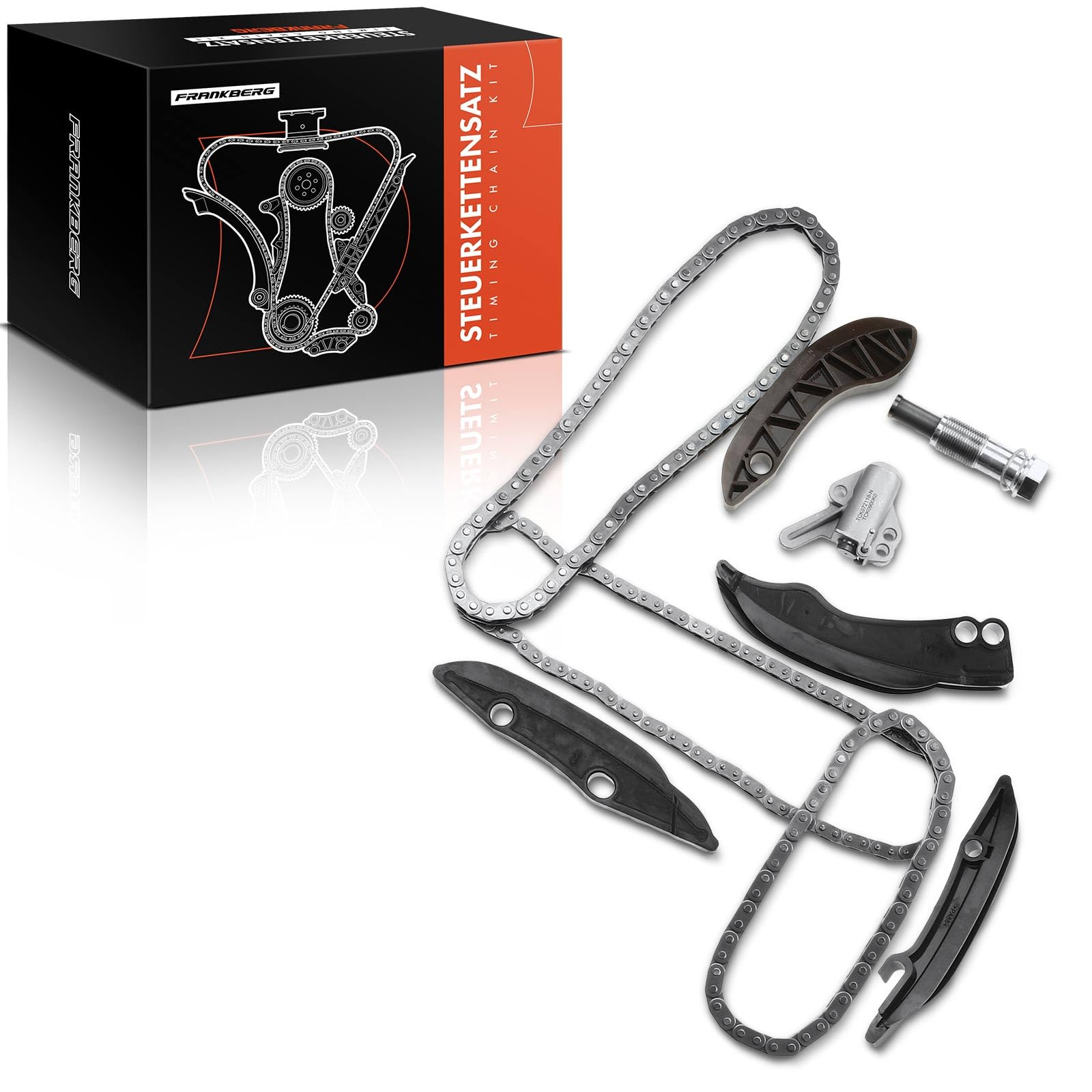 Frankberg Kit catena di distribuzione 11318510014 | Compatibile con: Serie 3 Touring G21 G81, 6 Gran Turismo G32, Serie 7 G11 G12, M.i.n.i Cabrio F57, X1 E84