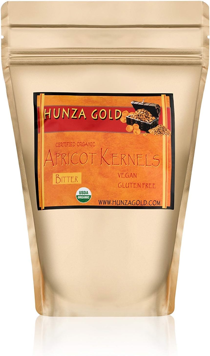 Apricot Kernels (10 Pounds / 4.5 kgs) Hunza Gold Bitter Certified Organic Raw