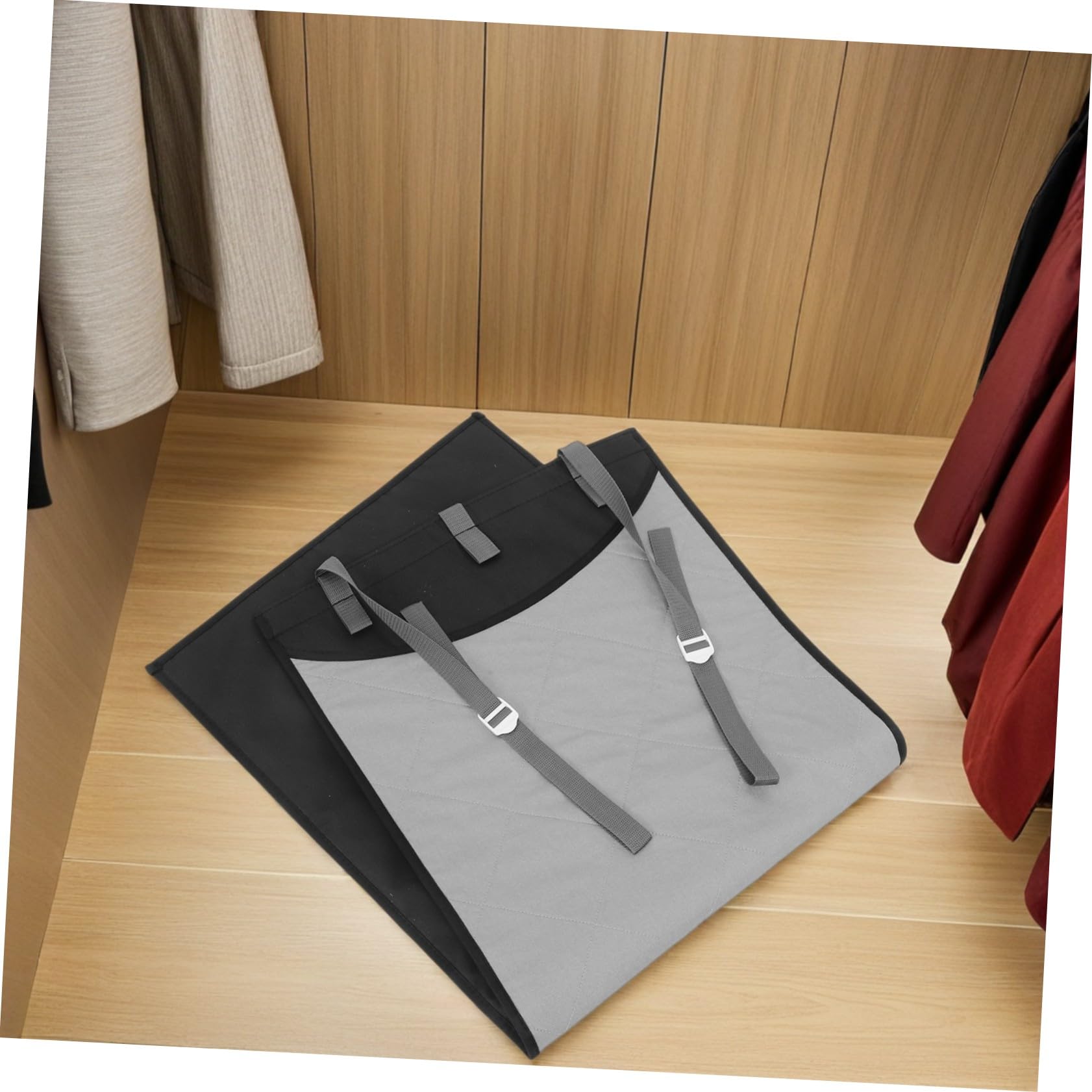 Tragbares Bügelkissen Tisch Bügelbrett hängende Bügelunterlage Reisebügelbrett klappbare Bügelunterlage Reisenbügelkissen Handbügelbrett zusammenklappbare Bügelmatte Polyester