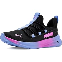 PUMA Unisex-Child Softride One4All Slip On Shoes, Black-Fast Pink AH25