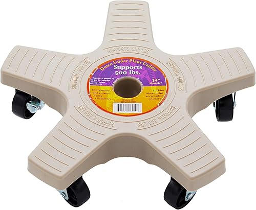 Bosmere S14450 - Caddie para colocar debajo de la planta, soporte resistente para plantas con ruedas, capacidad de 500 libras, 14 pulgadas, gris