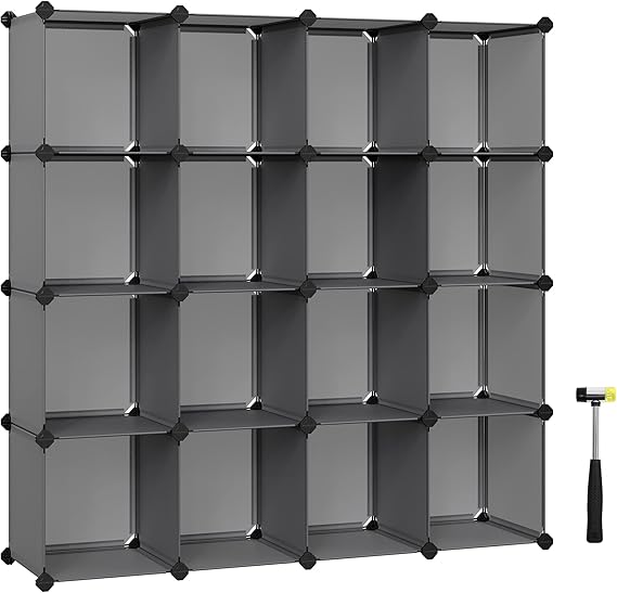 Amazon.de SONGMICS Cube Storage Organizer, DIY Plastic Schrank Schrank