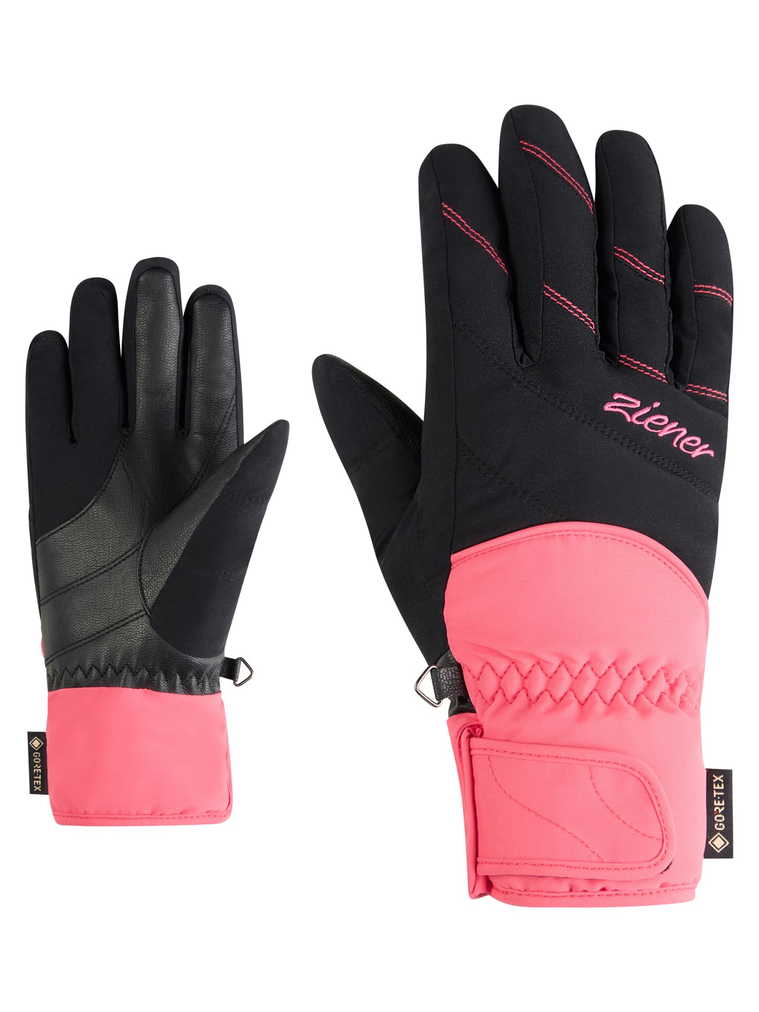 Guantes de esquí para mujer Ziener KATIMA-Z en rosa lilly talla 7 con Gore-Tex 4