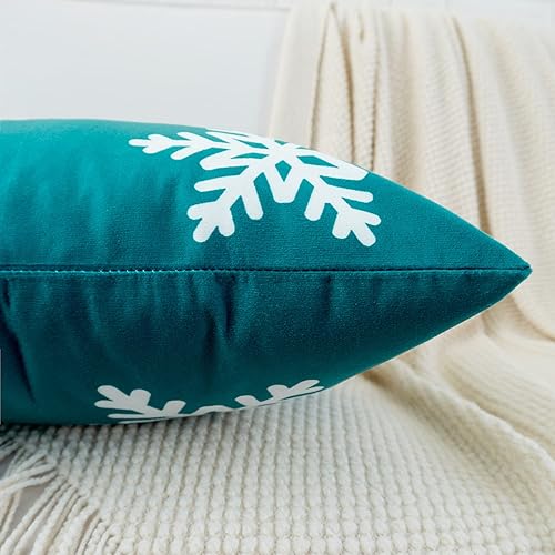 Miniatura 2 de HWY 50 Fundas de almohada decorativas color verde azulado de 20 x 20 pulgadas para sofá, sala de estar, cama, fundas de cojín cuadradas suaves con