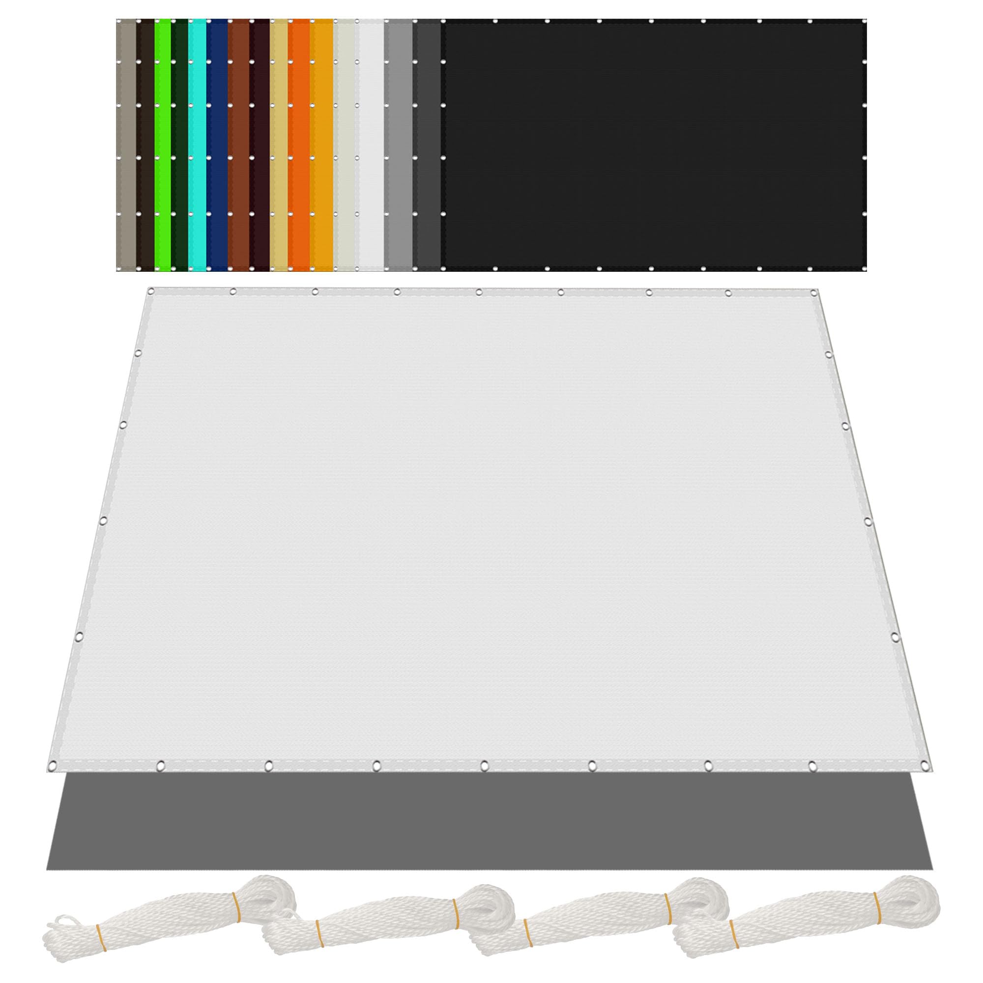 Voile d'ombrage 1.3x5m pour bloquer la chaleur du soleil de jardin