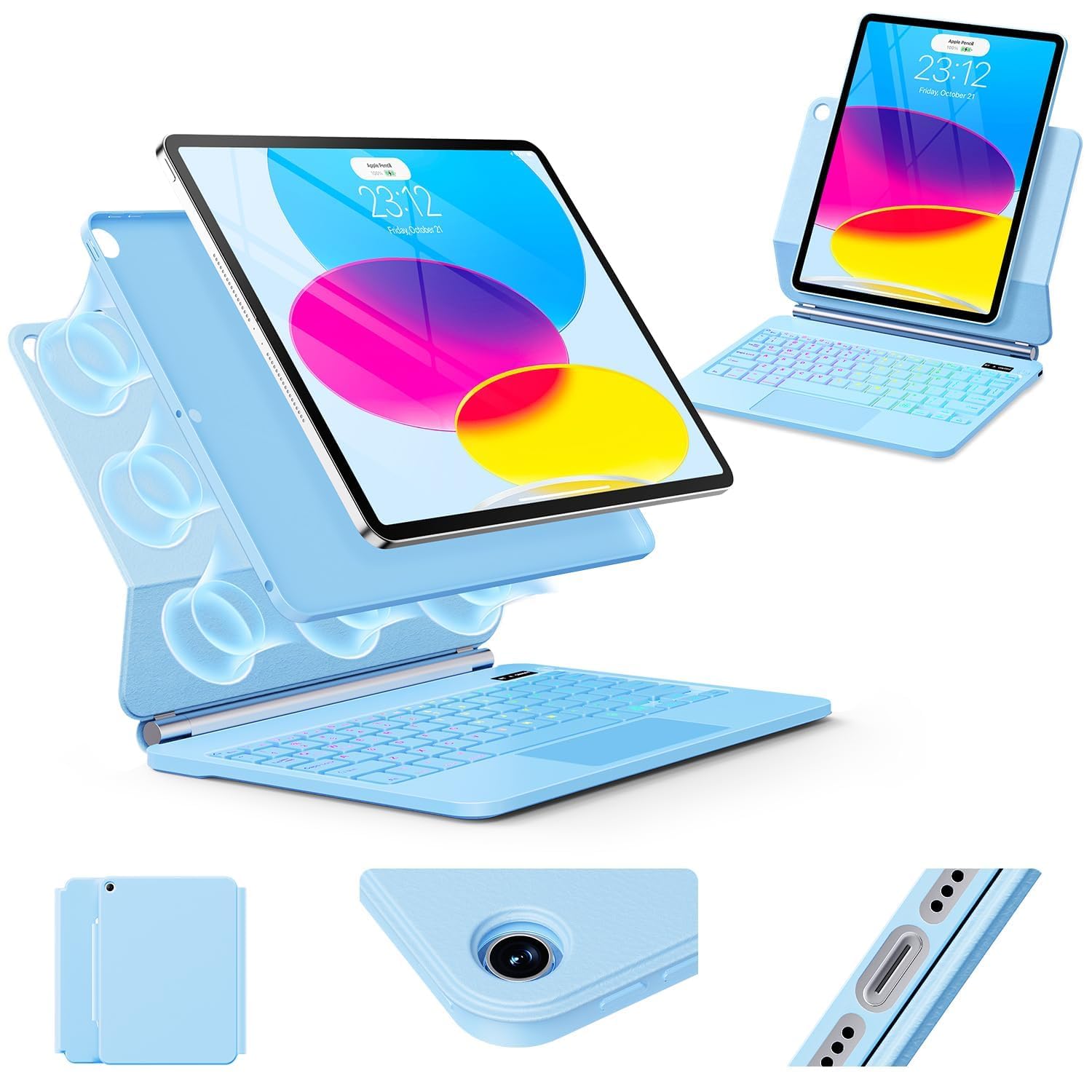 Amazon.com: for iPad (A16) 11th/10th Generation Case with Keyboard
