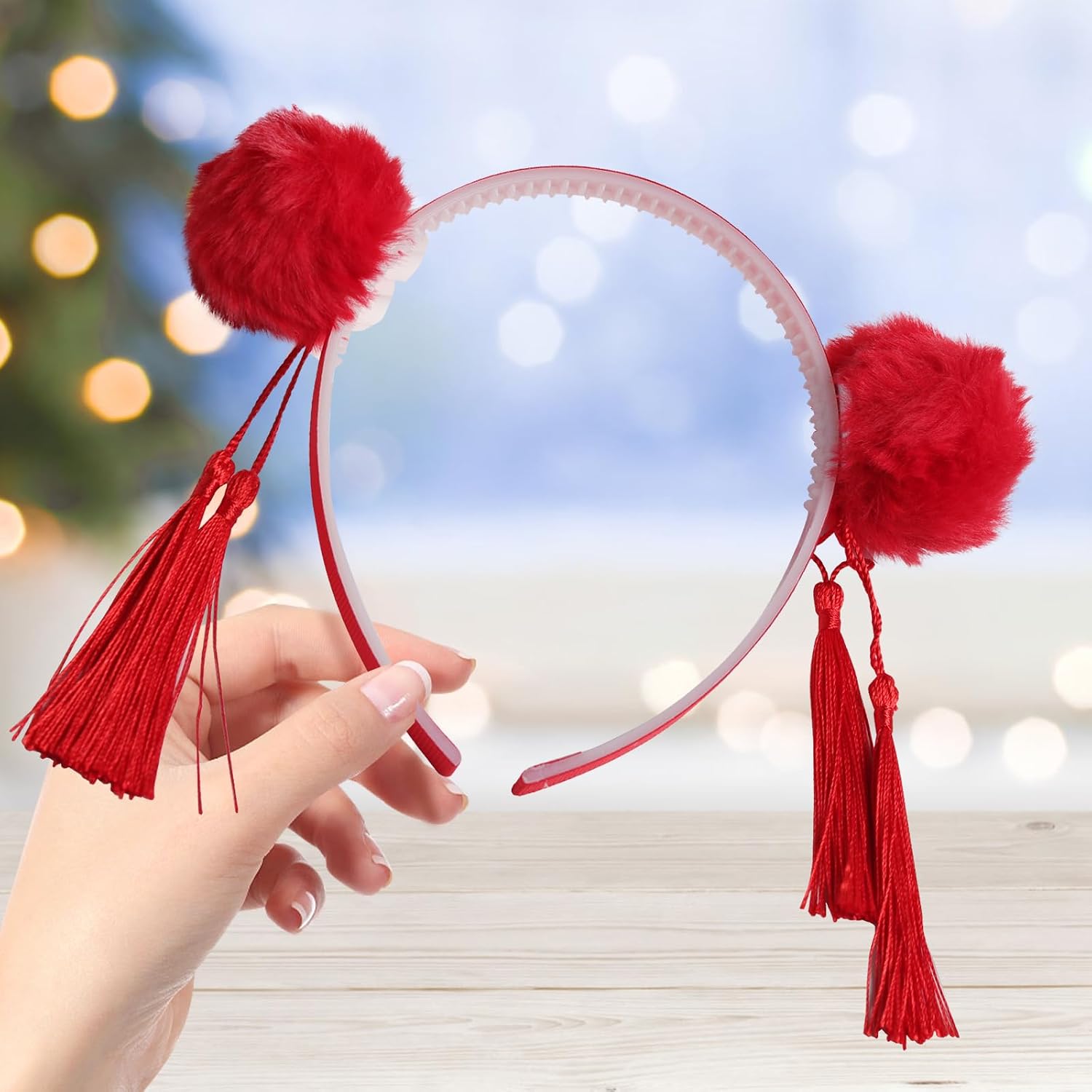Ecuupas The Spring Festival Headband Chinese New Year Hairbands for Women Girls Kids Head Wear Gifts The Spring Festival Head Accessories Head Wear Gifts image 2