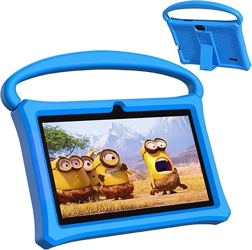 VOLENTEX Tablet infantil de 7 pulgadas, edad 3-10, Android 13 PAD para niños, almohadilla educativa de 32 GB ROM, con funda a prueba de golpes para
