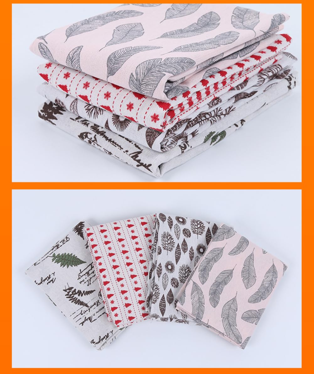 500 cm x 110 cm Baumwoll Leinen Stoff Möbelstoff Bedruckter Dekostoff Meterware Bekleidungsstoffe Bastelstoffe für DIY Nähen Kissenbezug Tischdecke Vorhang Stuhlbezug Heimtextilien,Bunt C