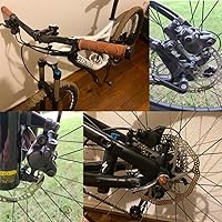 Vista 7 de Cyclon MT200 MTB Juego de frenos de disco hidráulicos, Frenos hidráulicos de bicicleta hidráulicos de aleación de aluminio de 31.496 in, freno