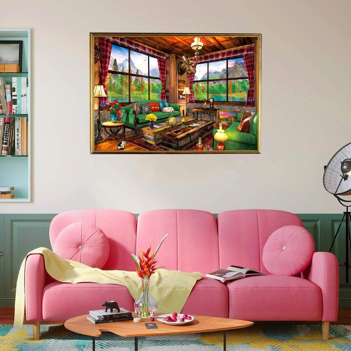 Jigsaw Puzzles for Adults 1000 Piece Elegant & Luxurious House 27.56 x 19.69 Inch Jigsaw Puzzle for Adults Educational Game 1000 Pieces Puzzles for Adult - Image 3