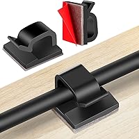 TidyHelper 60-Pack Adhesive Cable Clips - Strong Wall Wire Holders for Cable Management, Ethernet, USB, Lights, Desk & Car