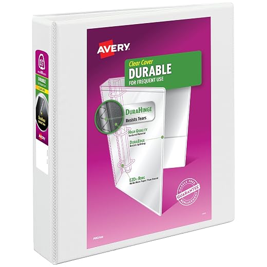 Durable View Binders with EZD Rings, Holds 8-1/2" x 11"