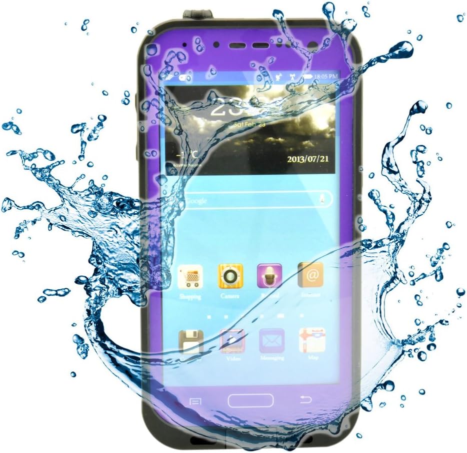 BestProtect Waterproof Shockproof Dirt Snow Proof Durable Protective Cover Case for Samsung Galaxy S4 IV i9500 Purple