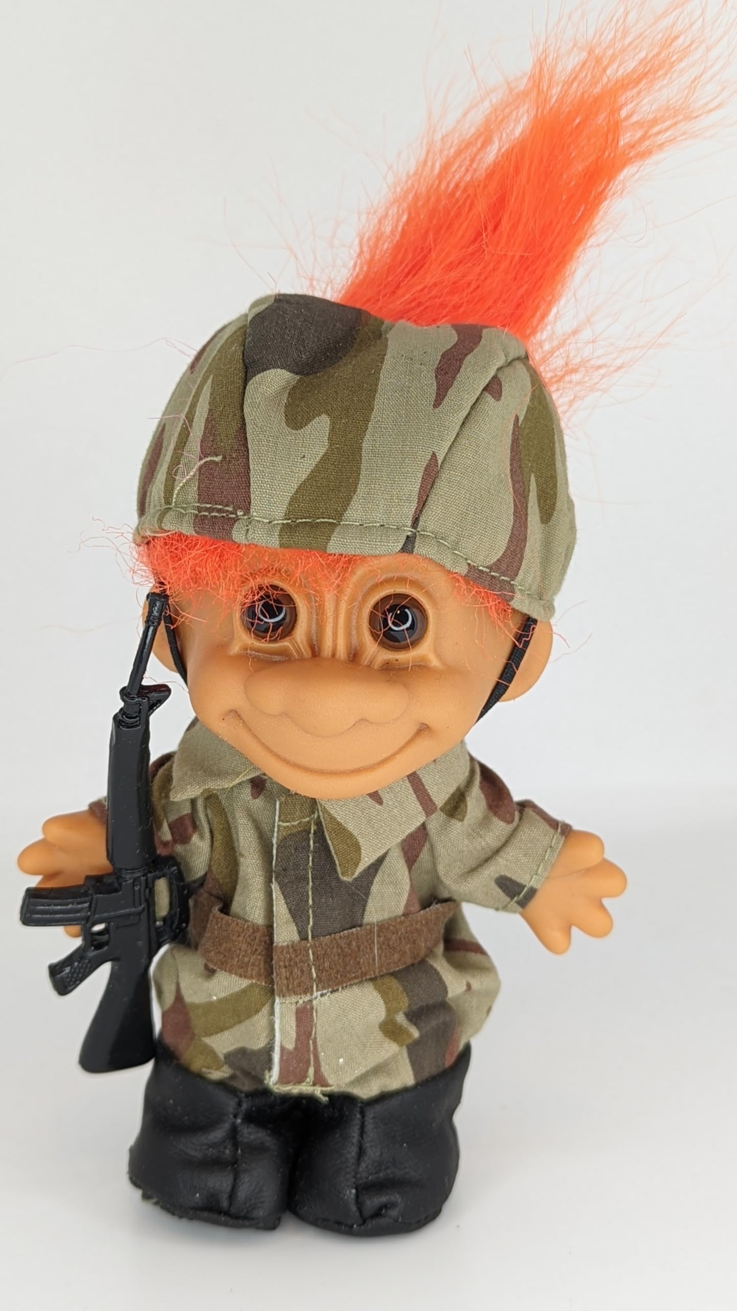 Amazon.com: Troll Doll Russ Orange Hair Vintage Retro 5 inch