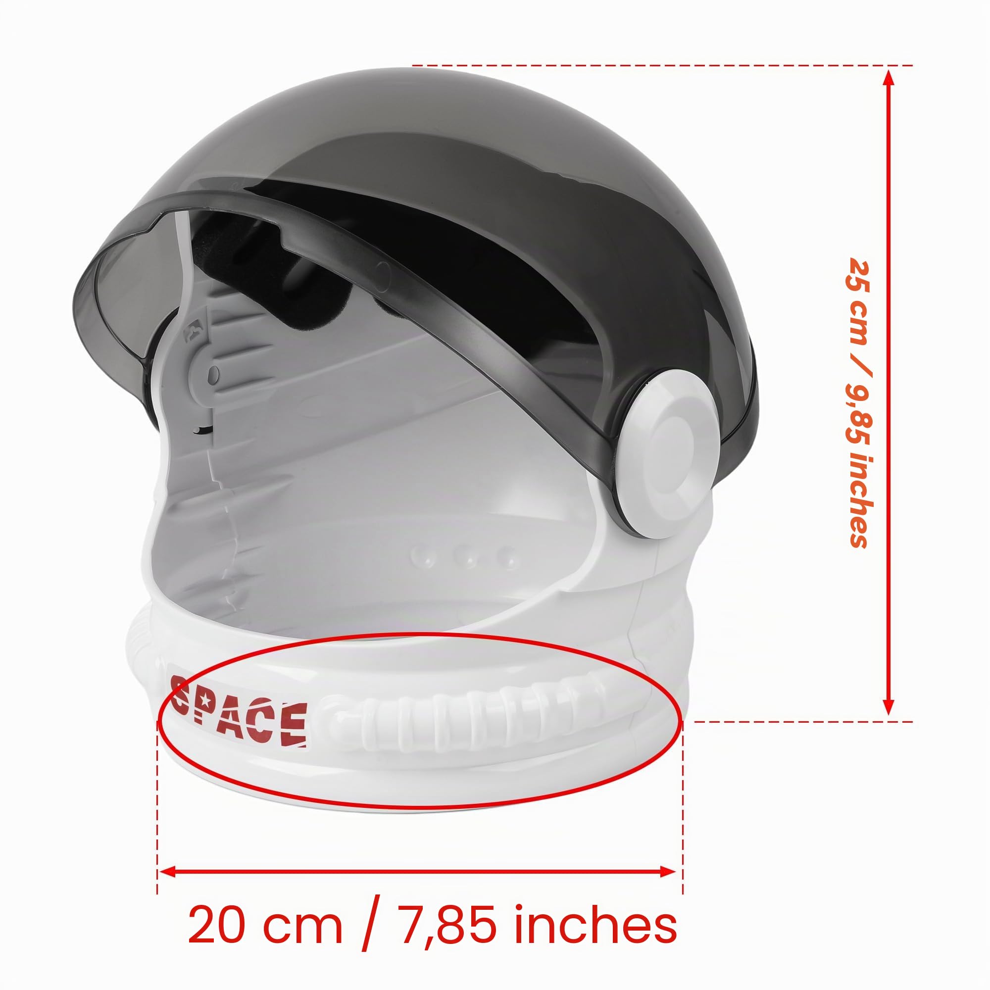 ReliBeauty Disfraz Astronauta Niño:Con casco de astronauta, para niños y niñas
