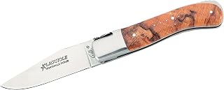 Pataud Fontenille Gentleman - Navaja de Bolsillo con Mango de Madera de Abedul, Talla M, Color Azul