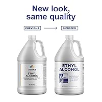 Vista 2 de Alcohol etanol 95% – Alcohol etílico – 1 galón – Alta pureza, multiusos para laboratorio, reactivo, solvente, limpieza de superficies