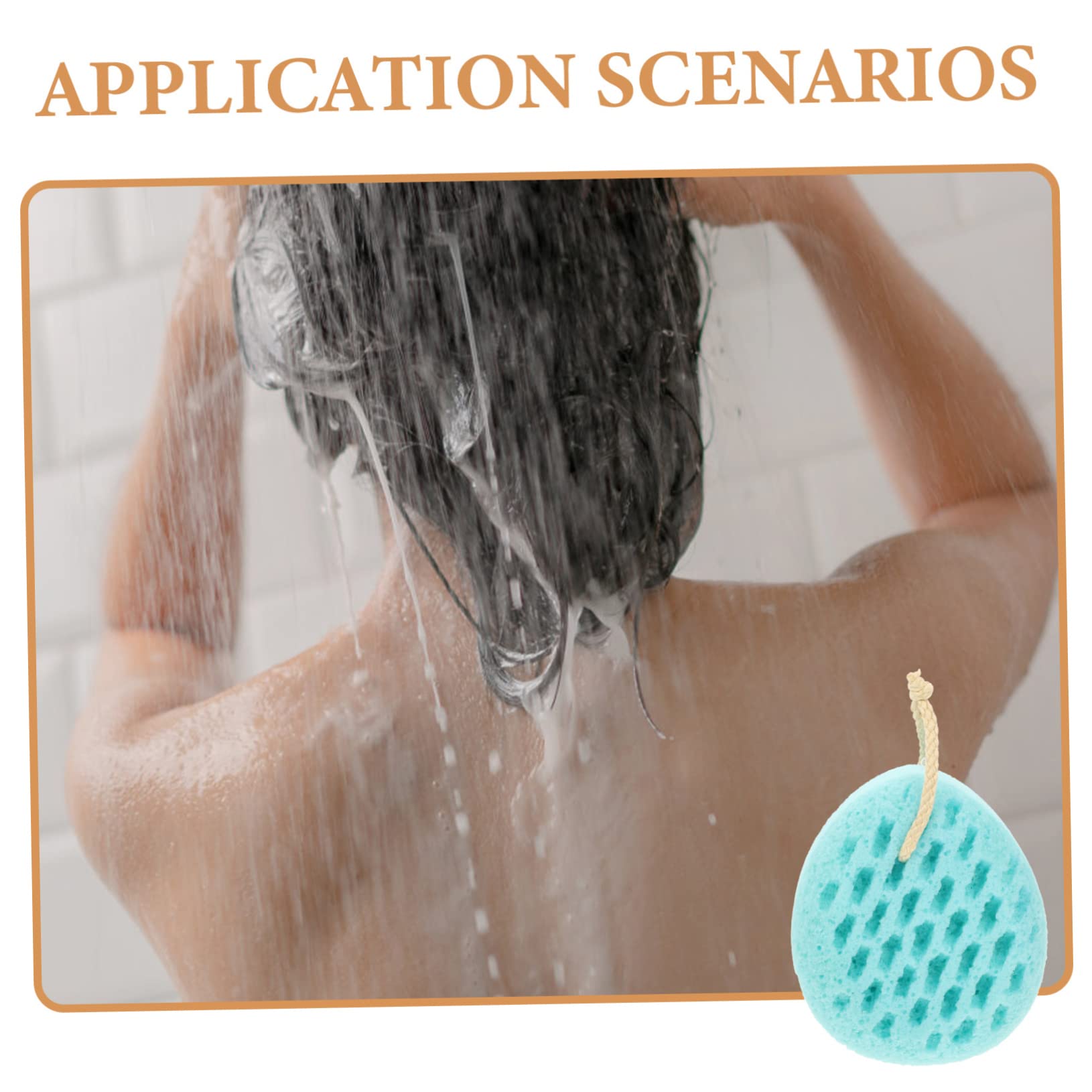 Housoutil 3 Piezas Bola De Baño Esponja Exfoliante De Baño Ducha Uso Esponja Puf Exfoliante Malla Para Depurador De Cuerpo Esponjas De Baño Para Ducha Lufa Puff Suave Perder Dacrón
