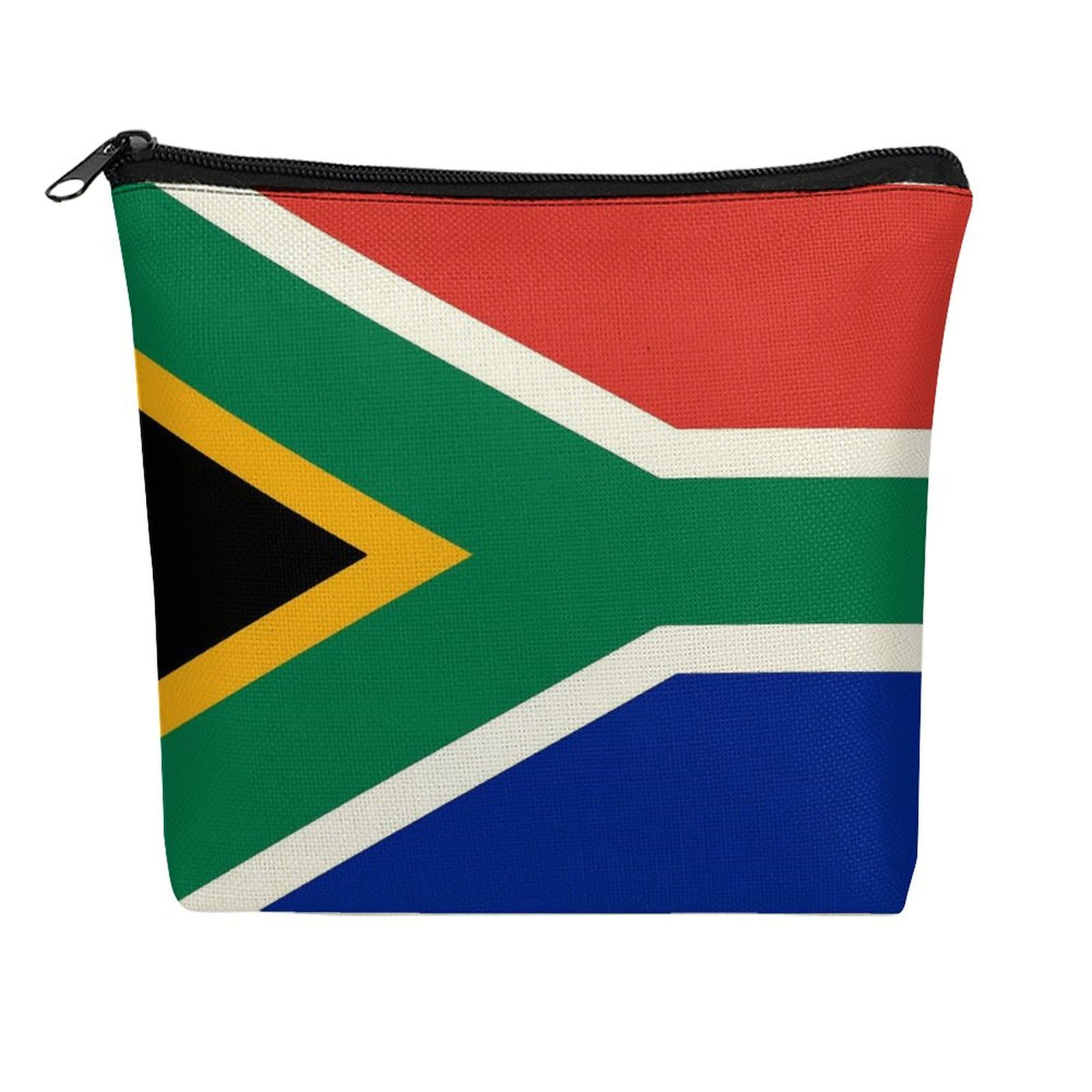 South African Flag Cosmetic Bag Makeup Bag Travel Zipper Pouch Gifts for Women Girls Sister Bestie Daughter Nurse Graduation Birthday Christmas Mothers Day