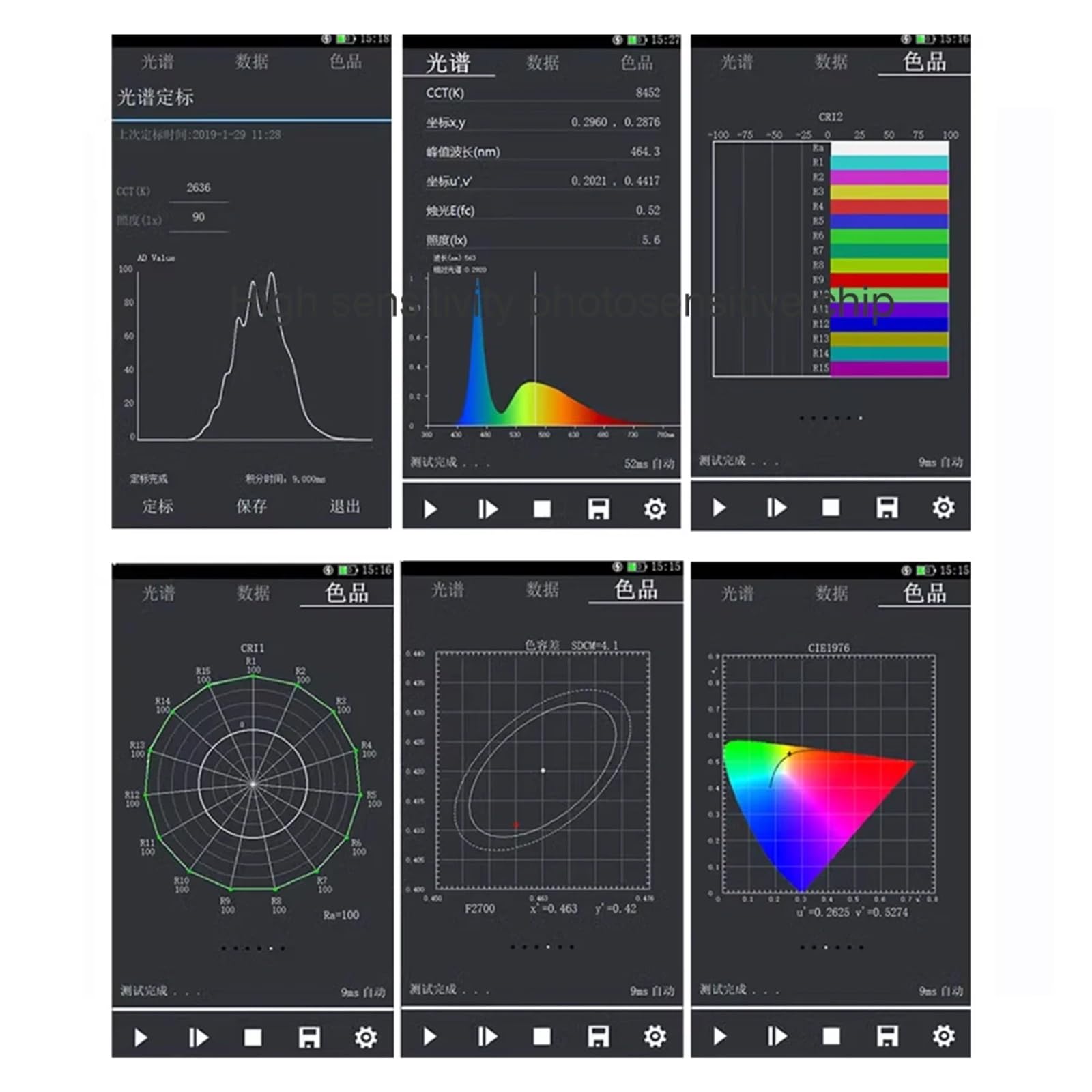 Espectrómetro Portátil, Espectrómetro Portátil CCT, Fotómetro De Alta Precisión For La Industria Fotográfica Y Investigación Científica