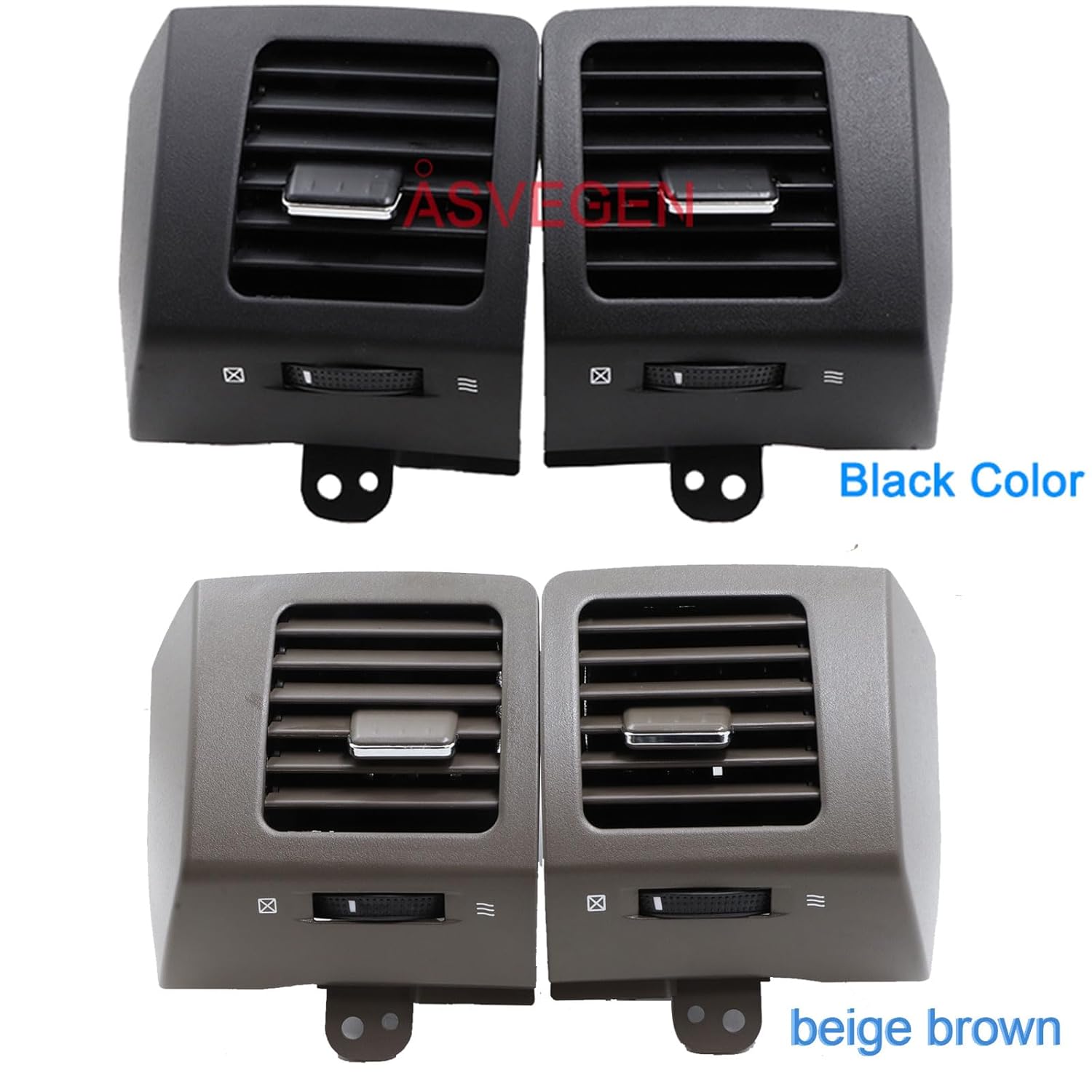 Car Dashboard Air Conditioning Vent Outlet for Toyota Land Cruiser Prado LC120 Lexus GX470 2003-2009 Outside Air Conditioner Vent-Gray