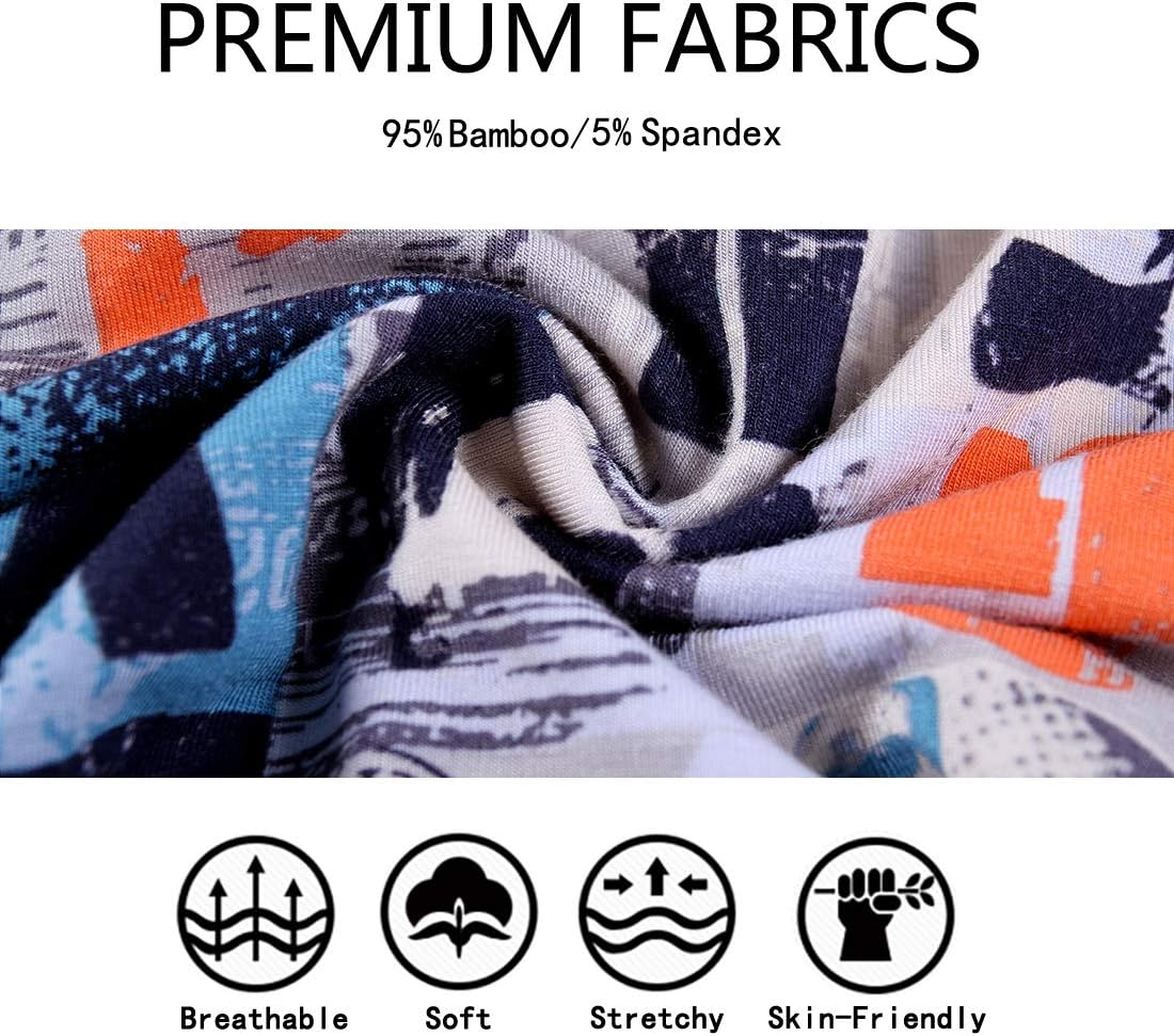 JINSHI Men's Underwear Long Boxer Briefs Underpants The Boxer for Men Breathable Bamboo Viscose Pack - Image 3