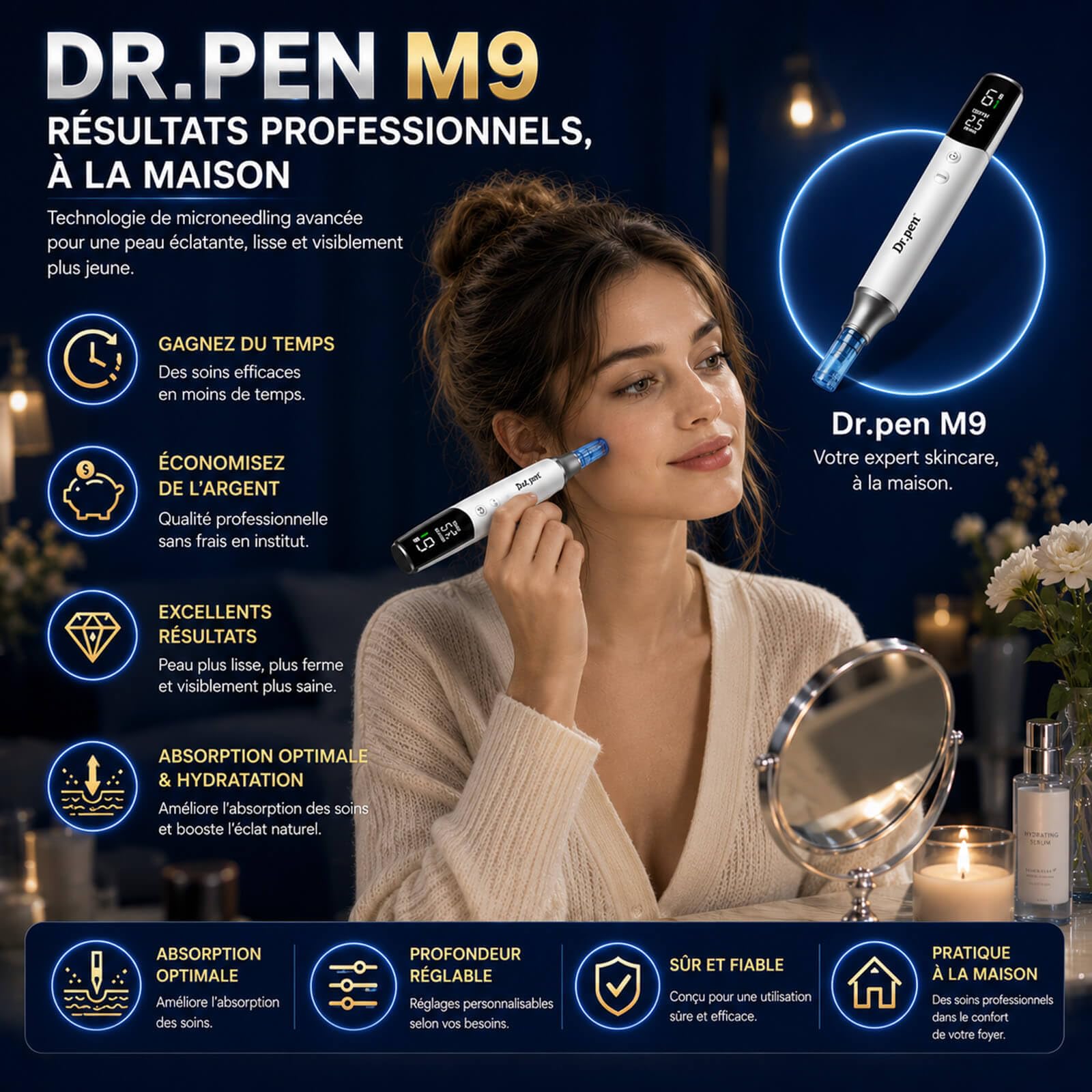 dr pen m9 ersatzkartuschen 18 pin 5 stueck sterile einweg kosmetische spitzen fuer gleichmaessige oberflaeche glattes hautbild gesicht hals routine twist lock passend fuer dr pen m9 hautpflege